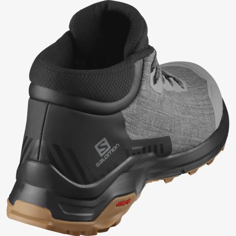 Grey / Black Salomon X Reveal Chukka CSWP Men's Winter Boots | IE KE0359